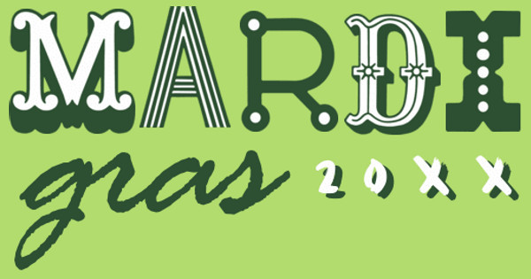 Zoomed in Design Idea Number 50150: Mardi Gras