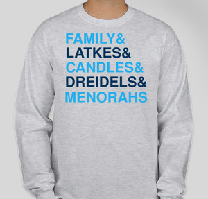 Family Latkes Candles Dreidels Menorahs