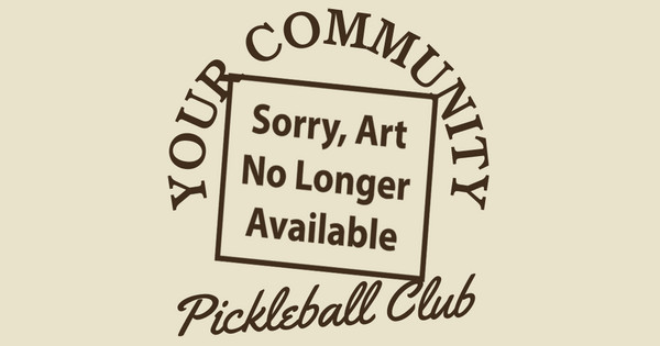 Zoomed in Design Idea Number 62628: Pickleball Club