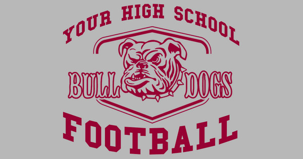 Zoomed in Design Idea Number 58611: Ready Fight Bulldogs Football