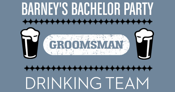 Zoomed in Design Idea Number 53825: Bachelor Drinking Team